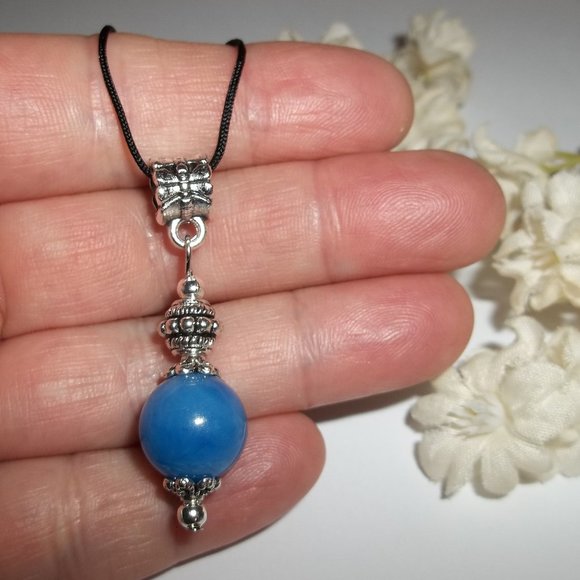 Necklace, Beaded Necklace, Handmade Necklace, Blue Necklace, Necklace, NWT 7840 - Picture 6 of 9